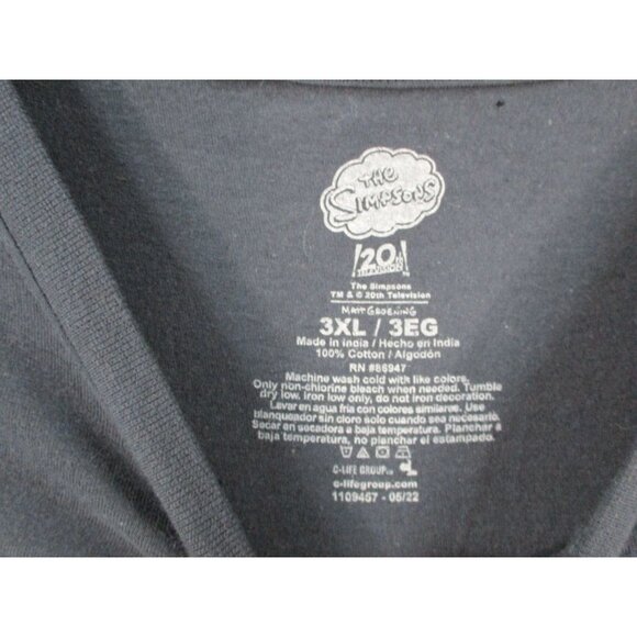 The Simpsons Family Graphic Tv Show T Shirt Black Cotton XL - Picture 3 of 8